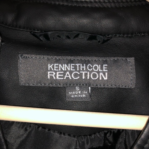 ‼️SOLD‼️Kenneth Cole Reaction Black Leather Jacket - Picture 4 of 4